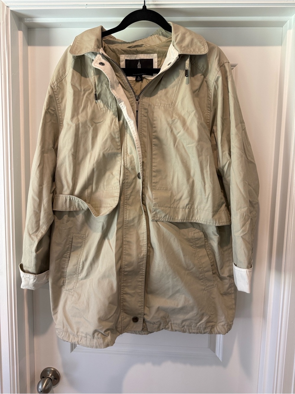 Limited Edition Women's Utility Jacket - Casual Hooded Coat Size Large